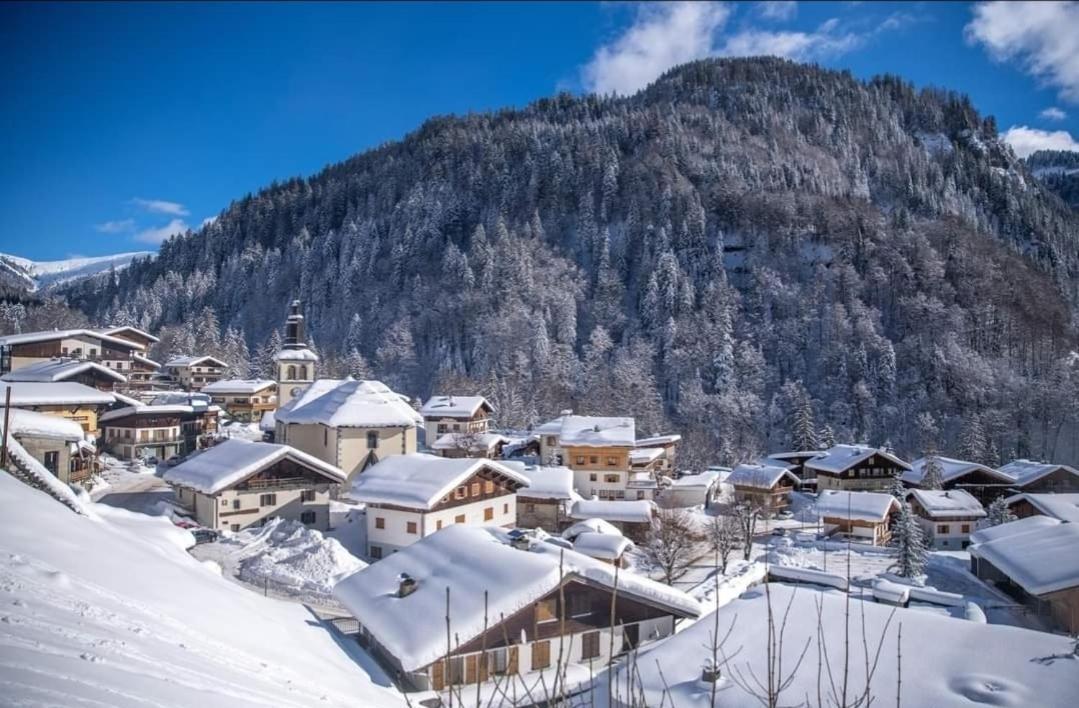 Le Cerf Des Alpages - Appt Cosy Pour 2 Apartment La Giettaz Exterior photo